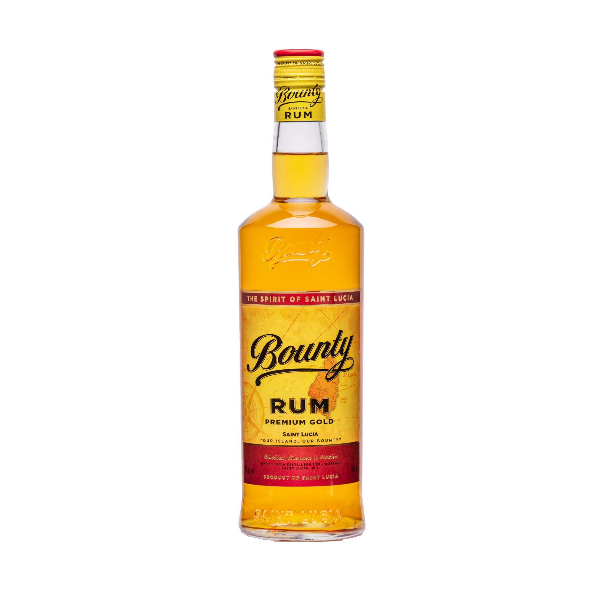 Bottle of Bounty Rum gold