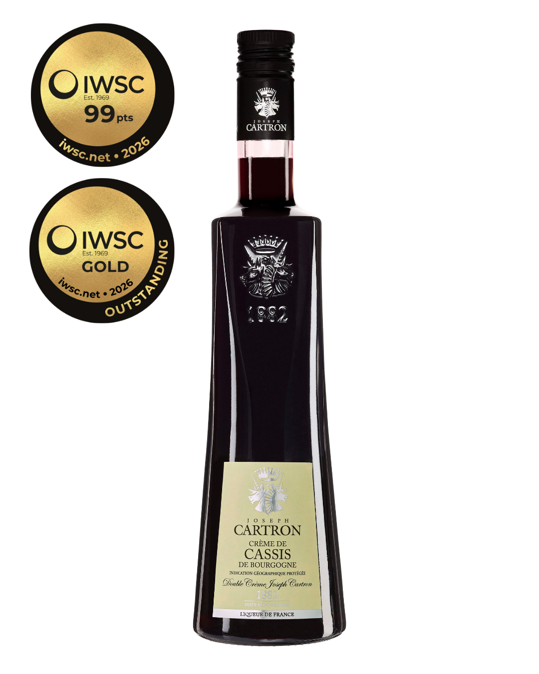 Cartron Crème de Cassis de Bourgogne (Blackcurrant) Liqueur 700 ml