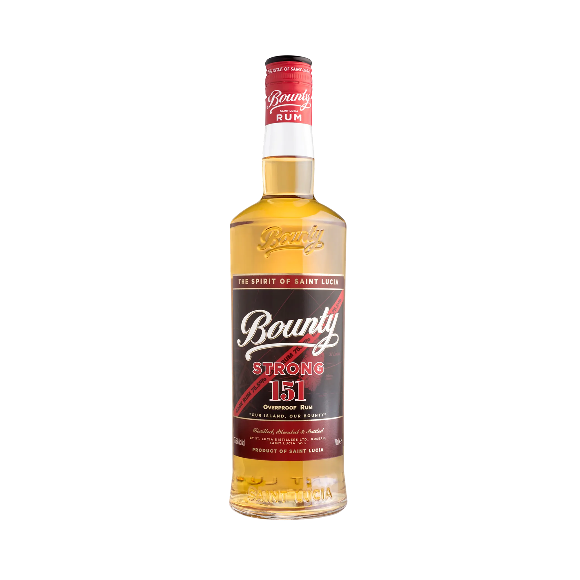 Bounty Strong 151 rum bottle 