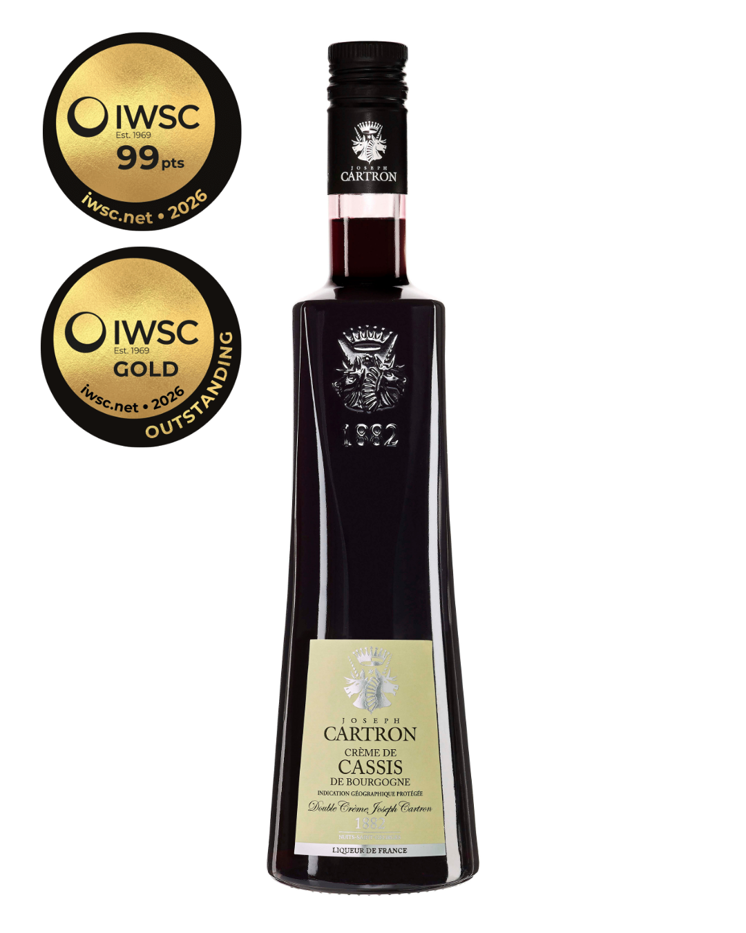 Cartron Crème de Cassis de Bourgogne (Blackcurrant) Liqueur 700 ml